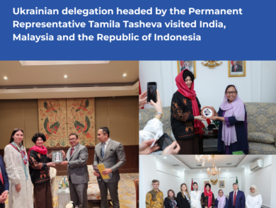 Ukrainian delegation headed by the Permanent Representative Tamila Tasheva visited India, Malaysia and the Republic of Indonesia. 