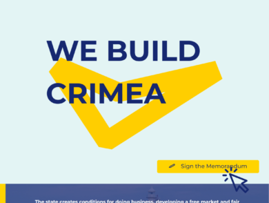 The portal “We build Crimea” was presented on the sidelines of the Third Summit of the Crimean Platform