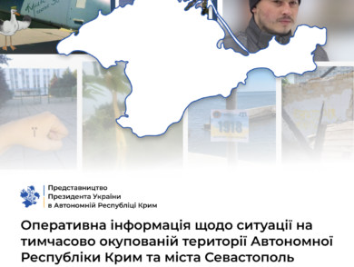 Оперативна інформація щодо ситуації на тимчасово окупованій території Автономної Республіки Крим та міста Севастополя станом на 14 серпня 2023 року