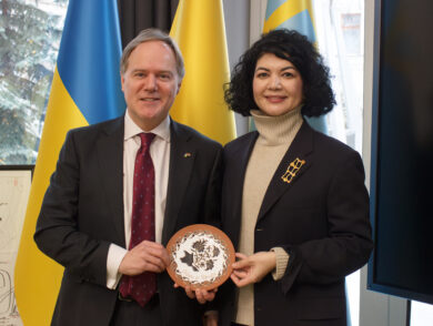 Постійна Представниця Таміла Ташева провела зустріч із новопризначеним Послом Великобританії в Україні паном Мартіном Гаррісом