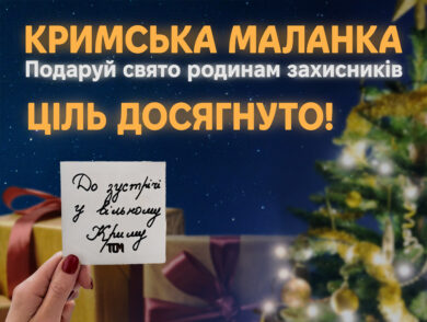 Збір на подарунки дітям українських військовослужбовців: ціль досягнуто!