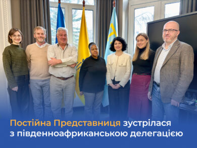 Постійна Представниця зустрілася з південноафриканською делегацією