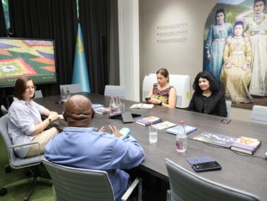The Meeting with Indonesian Human Rights Activist Natalius Pigai Held at the Mission