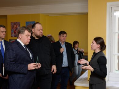 During the Official Visit of the Chairman of the Verkhovna Rada of Ukraine to Estonia, the Team of the Mission Conducted a Tour of the Exhibition About Crimea