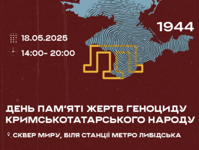 Заходи 18 травня до Дня пам’яті жертв геноциду кримськотатарського народу