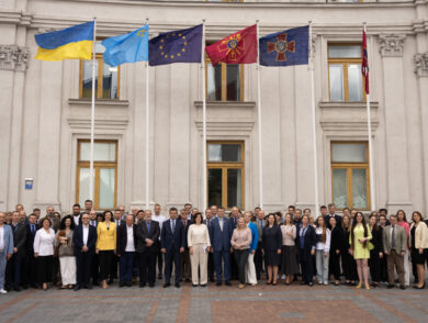 The Permanent Representative Attends Annual Ceremony of Raising the Crimean Tatar Flag at the Ministry of Foreign Affairs of Ukraine