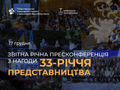 17 грудня — звітна річна пресконференція з нагоди 33-річчя Представництва