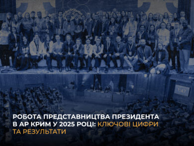 Робота Представництва Президента в АР Крим у 2025 році: ключові цифри та результати